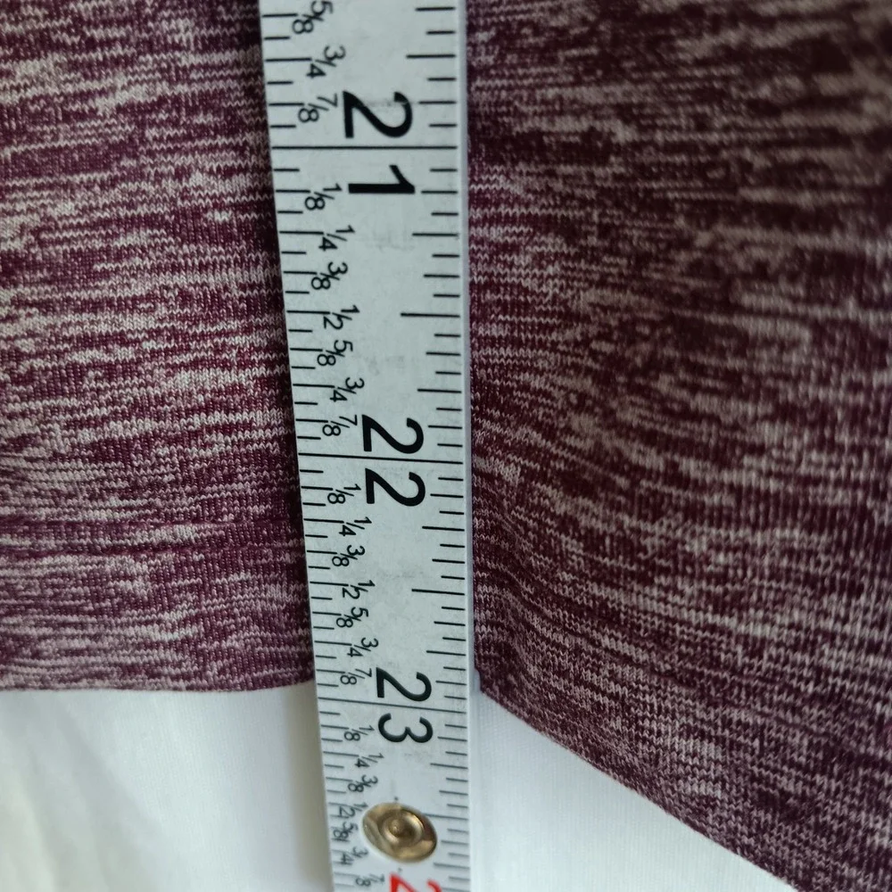 Nike Running Tank Top Women XL Maroon Dri-FIT Heathered Sleeveless Shirt Running